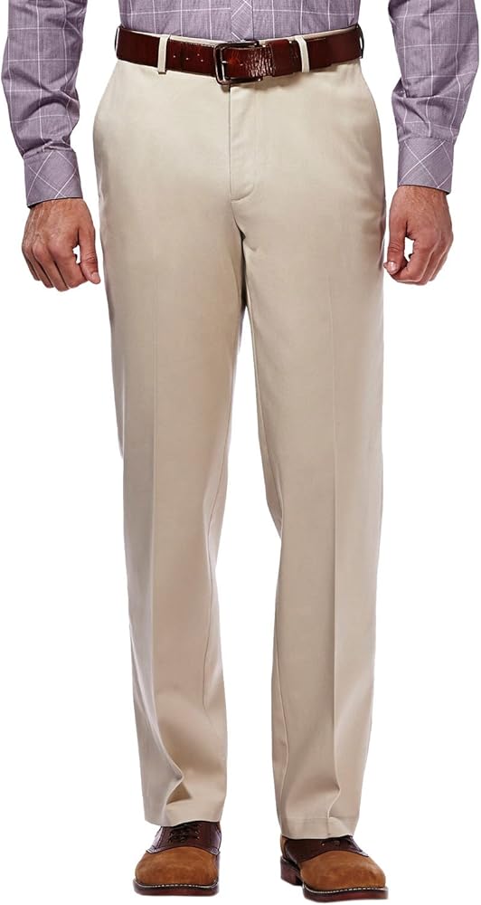 HAGGAR mens Life Khaki Sustainable Chino