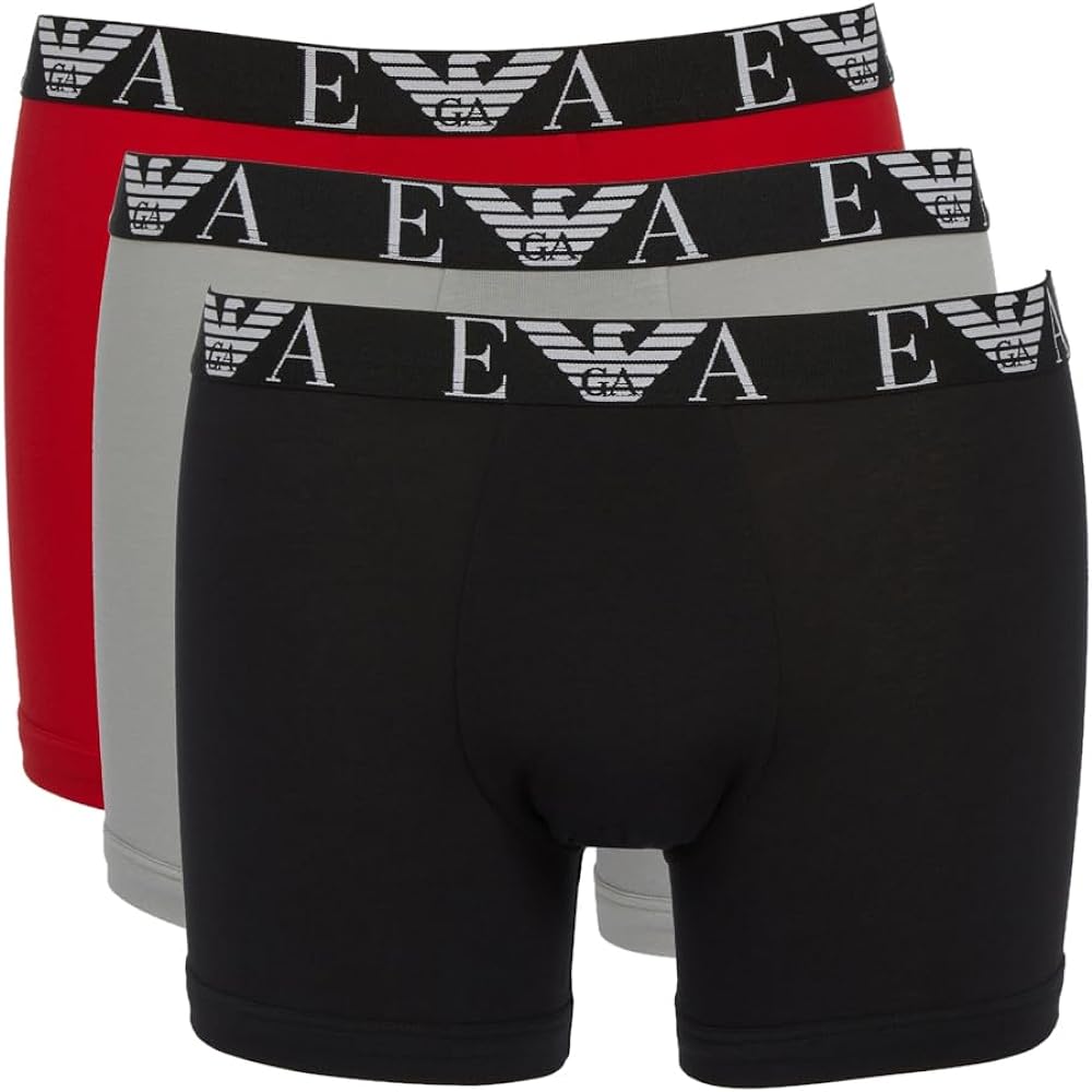 Emporio Armani Men's Bold Monogram 3 Pack Boxer