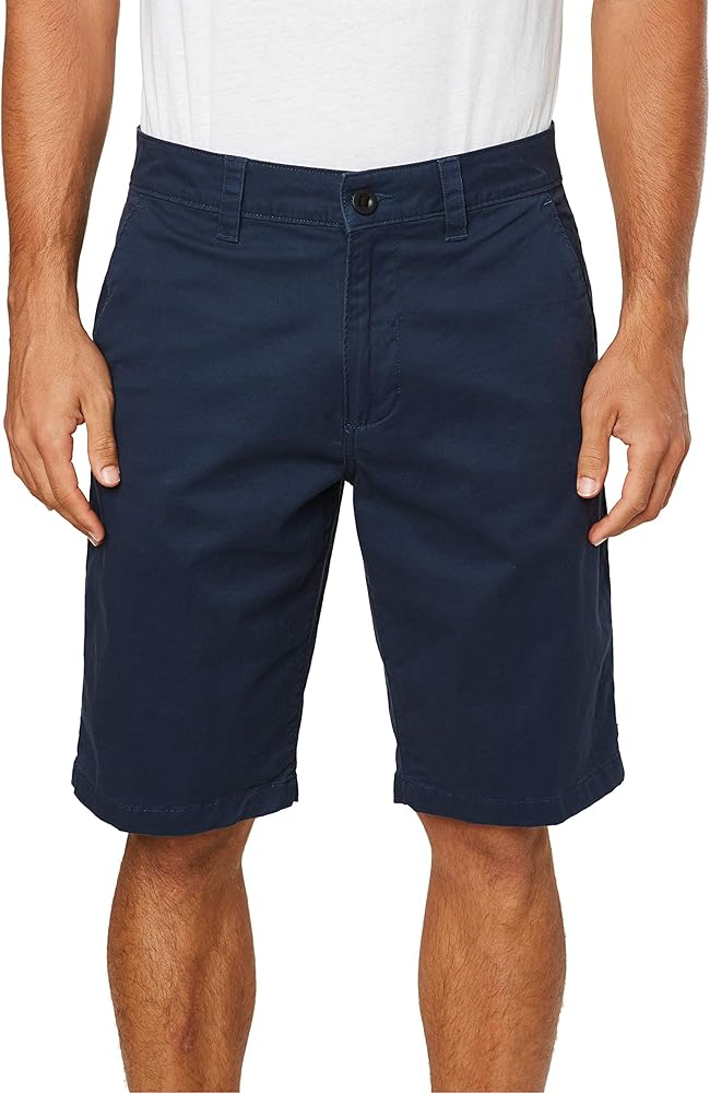 O'NEILL Men's Standard Fit Stretch Chino Walk Short, 21 Inch Outseam (Navy/Redwood, 29)