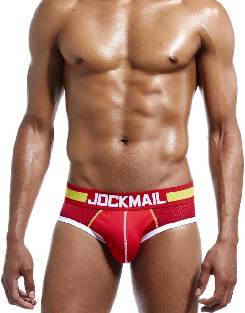 JOCKMAIL Men Underwear Briefs Mesh Men Panties Sexy Men Briefs Underwear Sleepwear