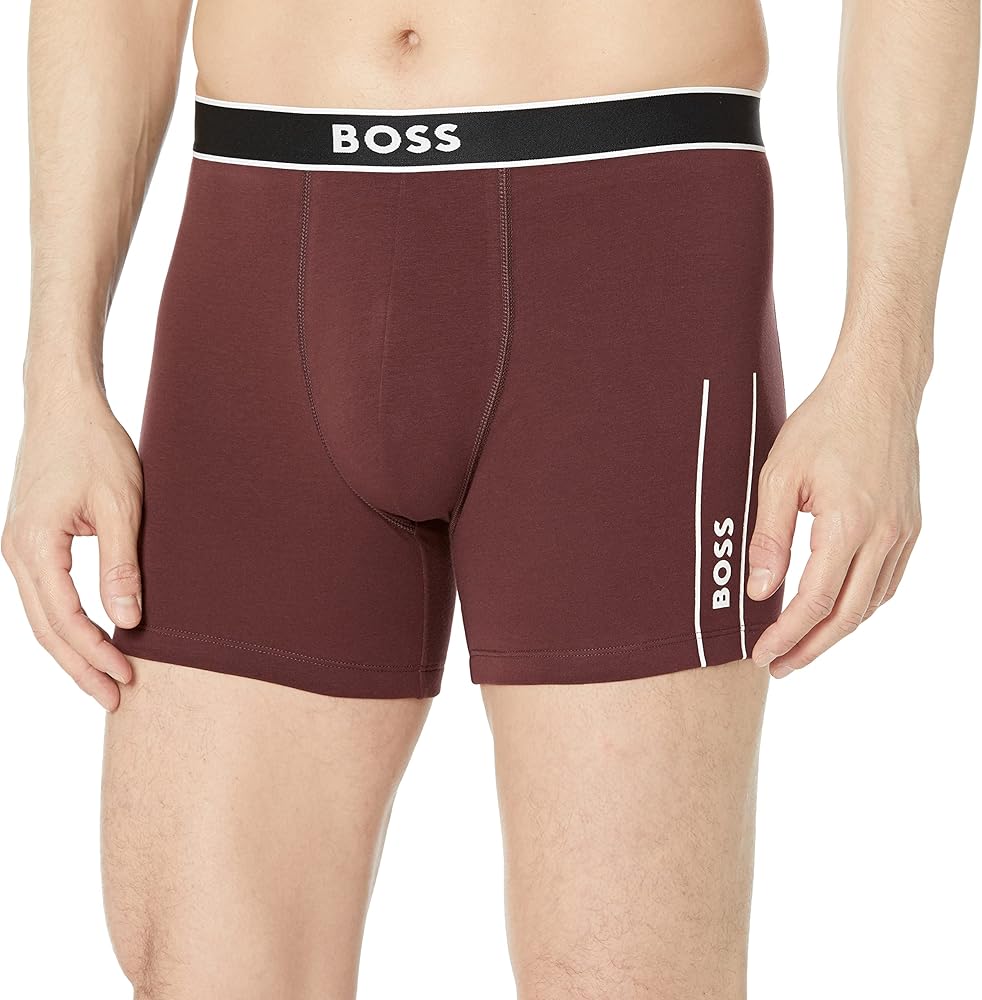 BOSS Men's Tonal Solid Side Stripe Trunk