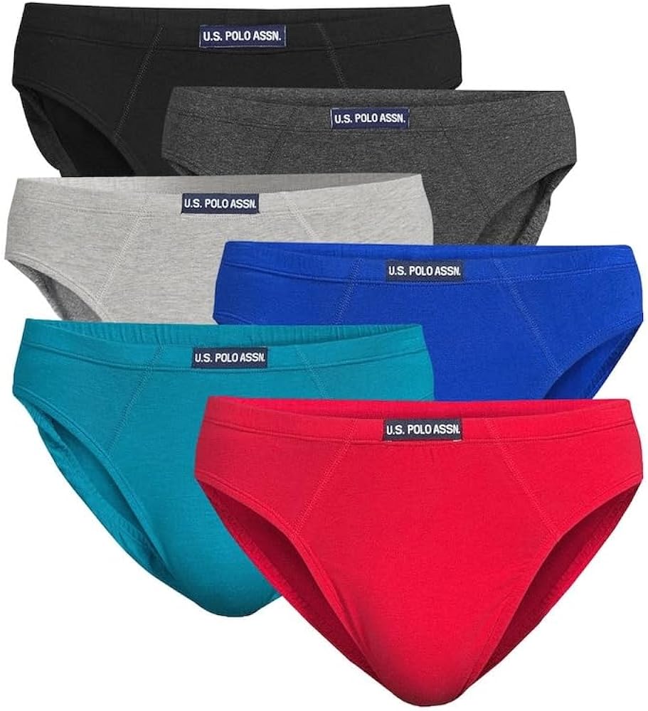 U.S. Polo Assn. Men's Cotton Stretch Bikini Underwear 6-Pack (Size: 3X-Large) Multicolor