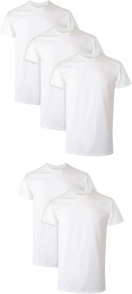 Hanes Men's Moisture-wicking Crewneck Performance Undershirt, 5-pack