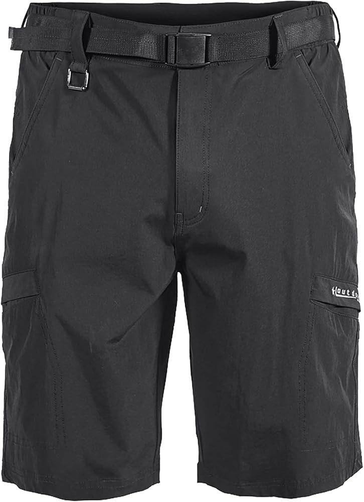 Men's Outdoor Casual Lightweight Water Resistant Quick Dry Cargo Hiking Shorts Water Resistant NO Belt