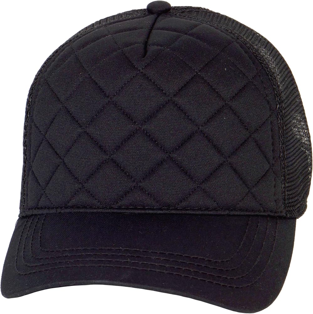 TOP HEADWEAR Fashion Quilted Trucker Cap