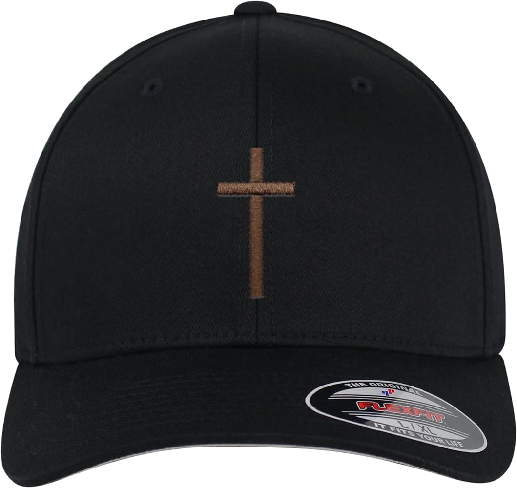 Flexfit Cross Embroidered Baseball Cap Christian Jesus