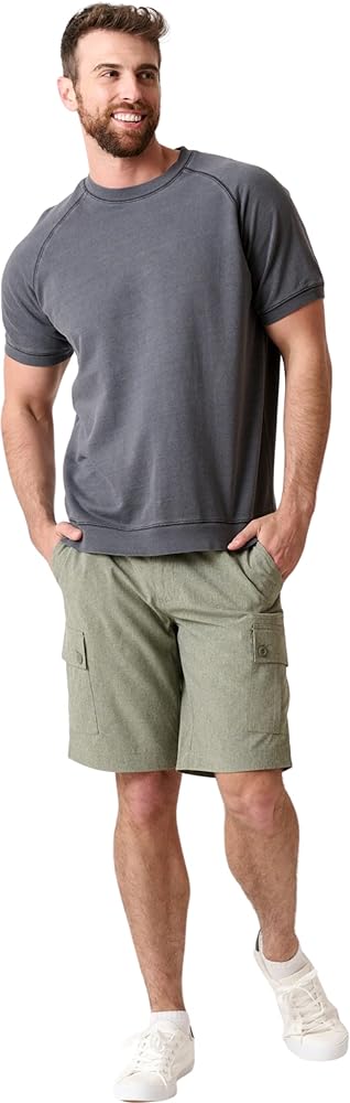 Men's 4-Way Stretch Cationic Heather Cargo Shorts