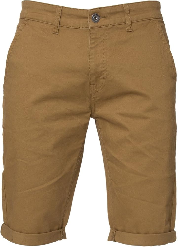 ENZO Mens Slim Fit Stretch Cotton Chino Summer Shorts 28-48