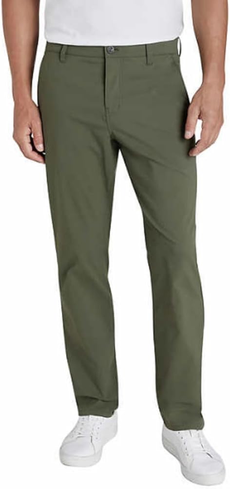 Weatherproof Vintage Men's Performance Weather-Flex Flex Tech Pant (32W x 34L, Olive)