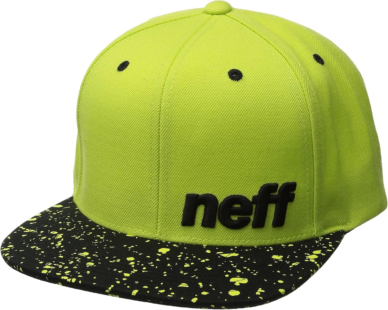 neff Men's Daily Pattern Cap, Lime/Black, One Size