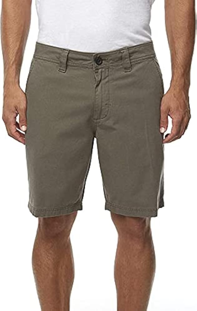 O'NEILL Men's Shorts Fixed Waist 20 Inch Outseam Olive/Jaxon Stretch 32