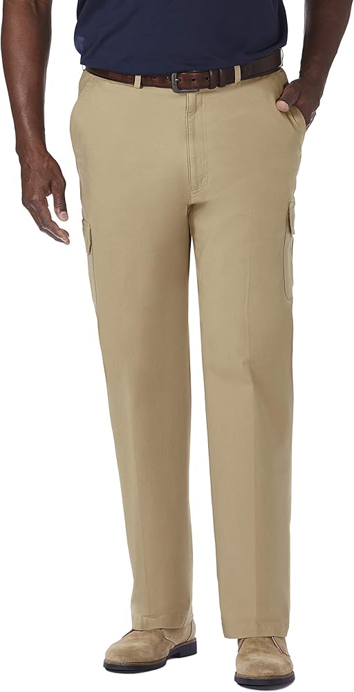 HAGGAR mens Stretch Comfort Cargo Pant