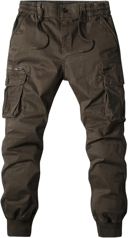 Men's Cargo Work Pants Casual Jogger Pants Hiking Work with Multi Pockets Pants, 29-40