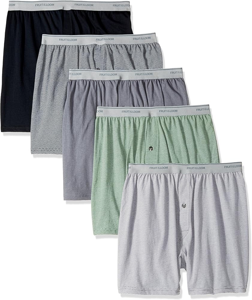 Fruit of the Loom Men's Soft Stretch-Knit Boxer Multipack