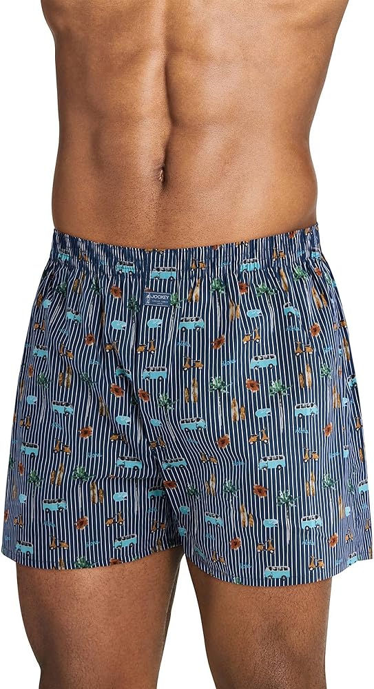 Jockey Men's Underwear 100% Cotton Woven Holly Boxer