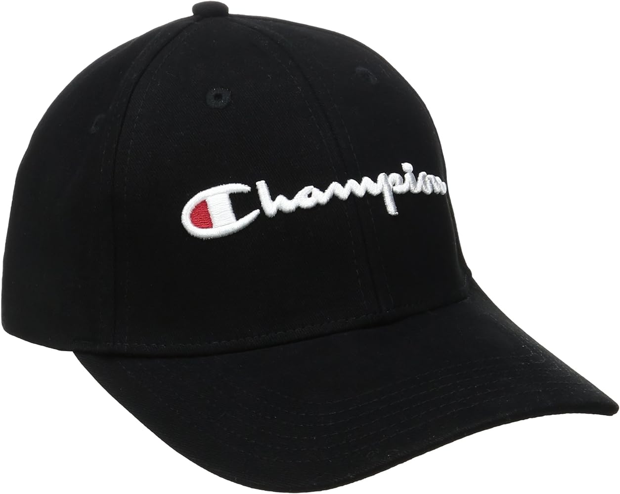 Champion Men's Hat, Classic Cotton Twill, Baseball Cap, Adjustable Leather Strap Cap for Men