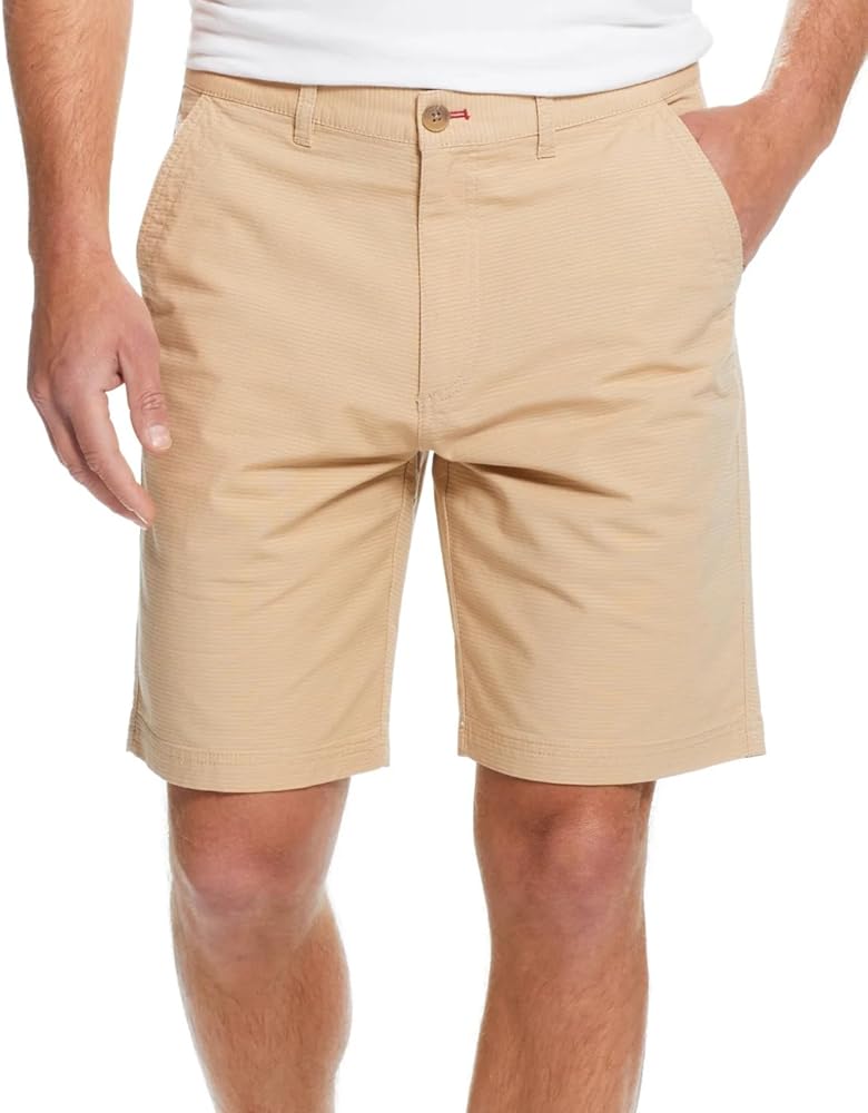 Weatherproof Vintage Mens Ribbed Short Flat Front