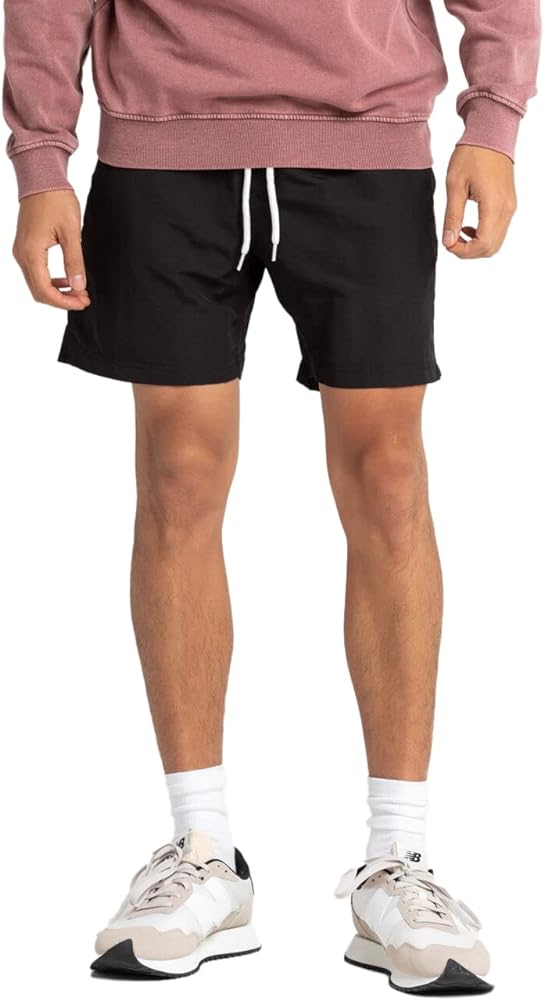 Rsq 6" Nylon Shorts Black