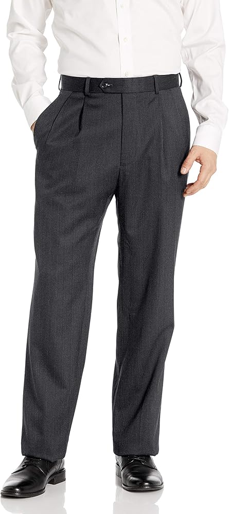 Palm Beach Men's Stan Double Reverse Pleat Dress Pant