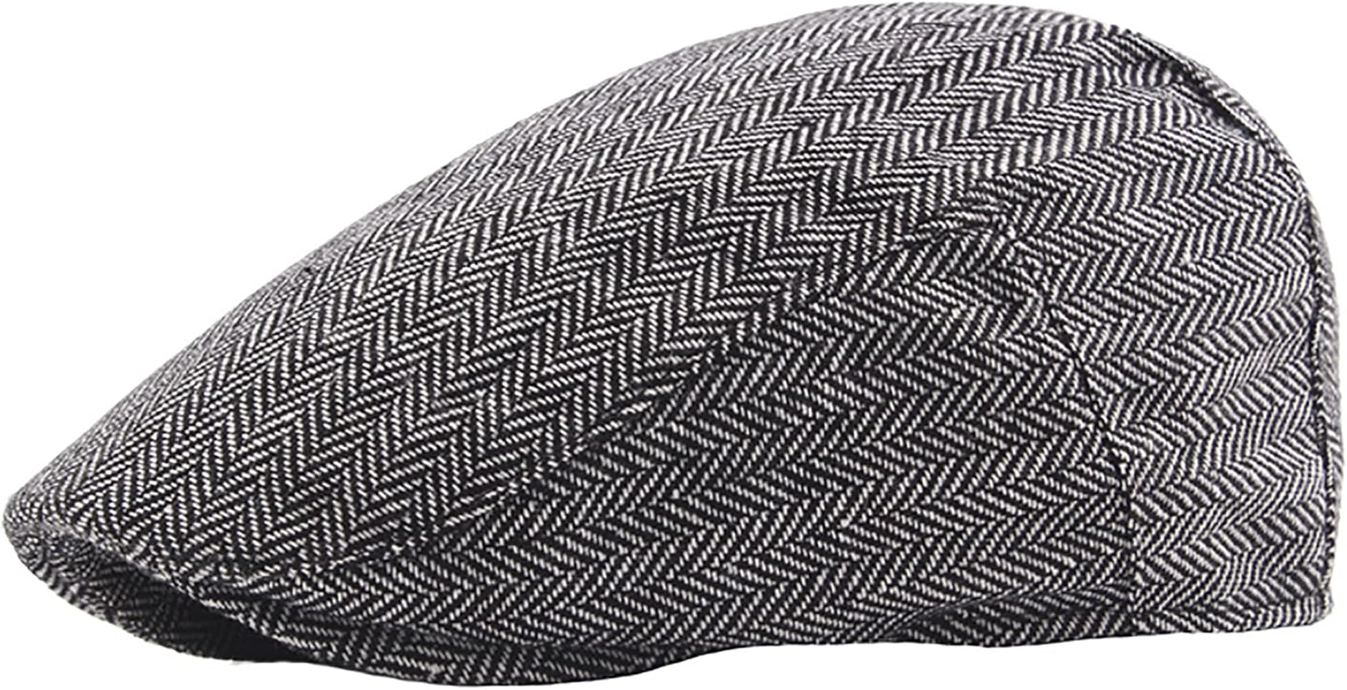 Men's Flat Cap Newsboy Hats Herringbone Tweed Cabbie Hats for Men Tweed Ivy Irish Driving Hats Gatsby Hat