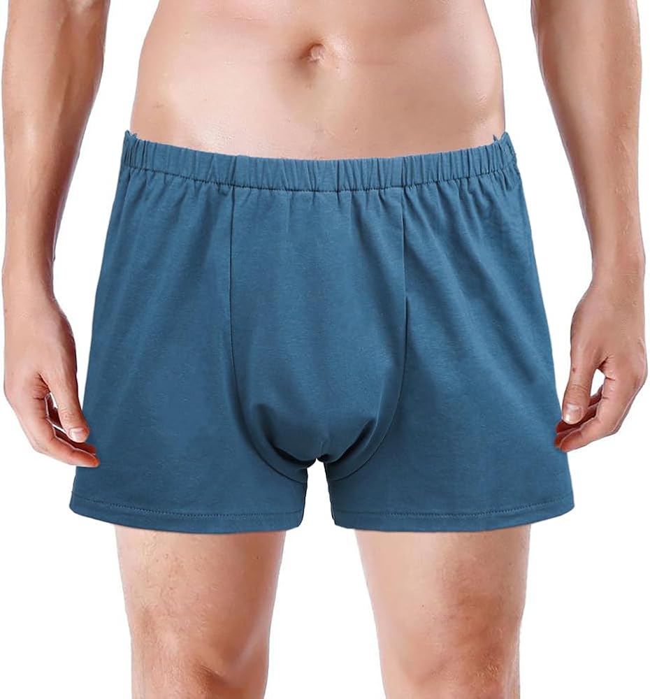 Mens Tear Away Shorts Breakaway Athletic Shorts Post Surgery Underwear Cotton Boxer Briefs Side Open Short Pant