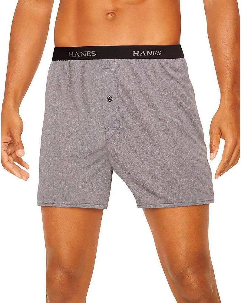 Hanes Classics Men's Tagless Knit Boxers Comfort Flex Waistband 5-Pack