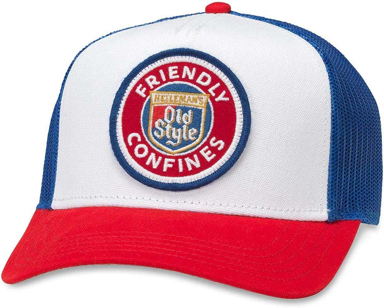 AMERICAN NEEDLE Valin Old Style Beer Friendly Confines Trucker Hat (PBC-1908C-RWRE)