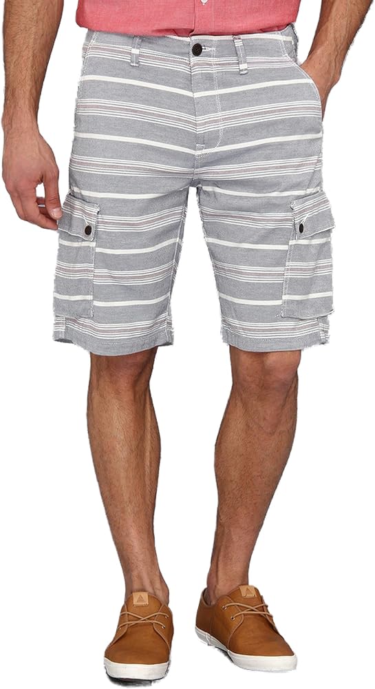 Lucky Brand Mens Striped Cargo Short