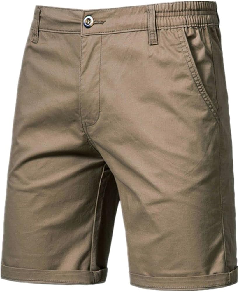 Summer Shorts Men Casual Waist Colors Brown