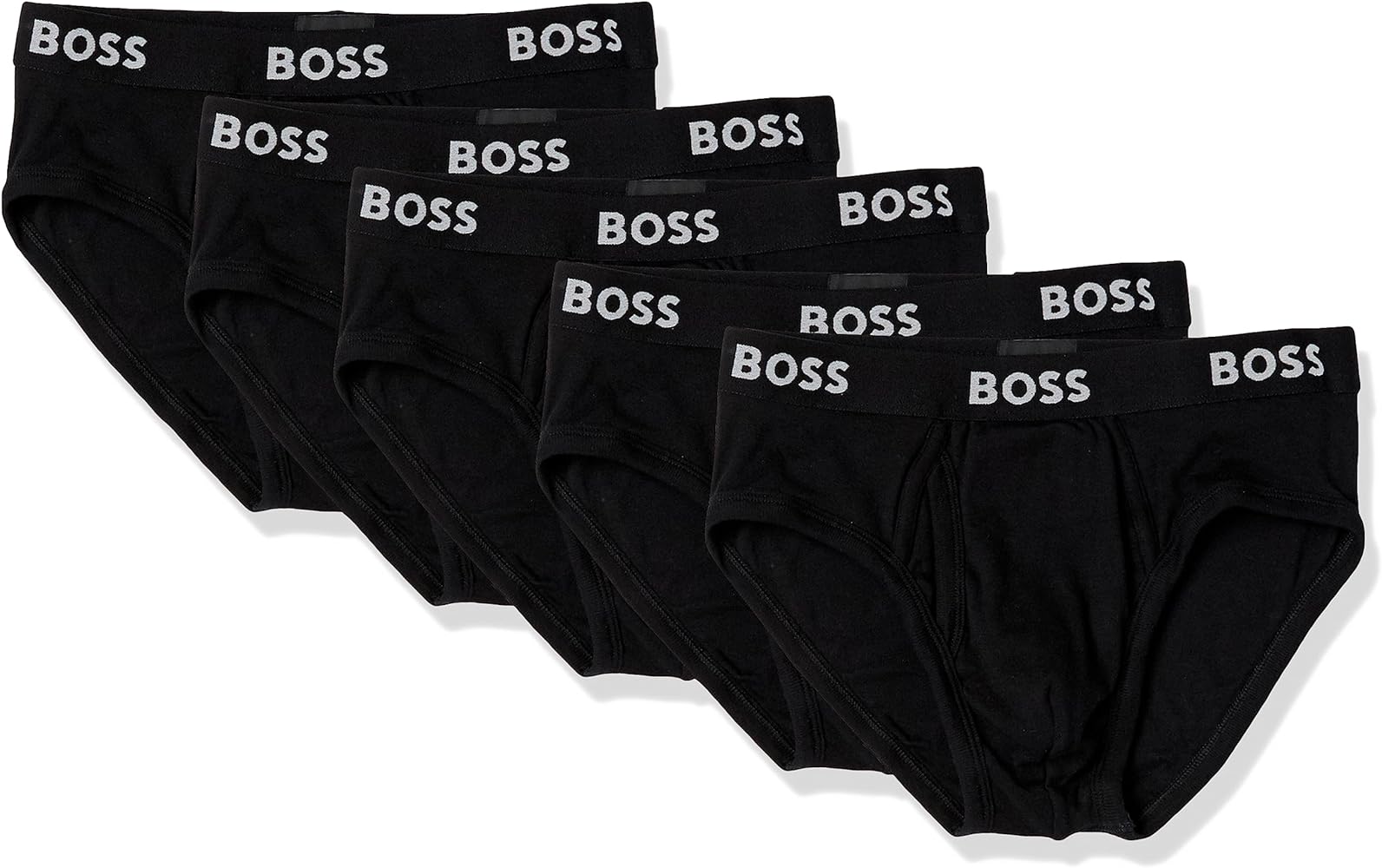 BOSS Men's 5-Pack Regular Rise Authentic Briefs