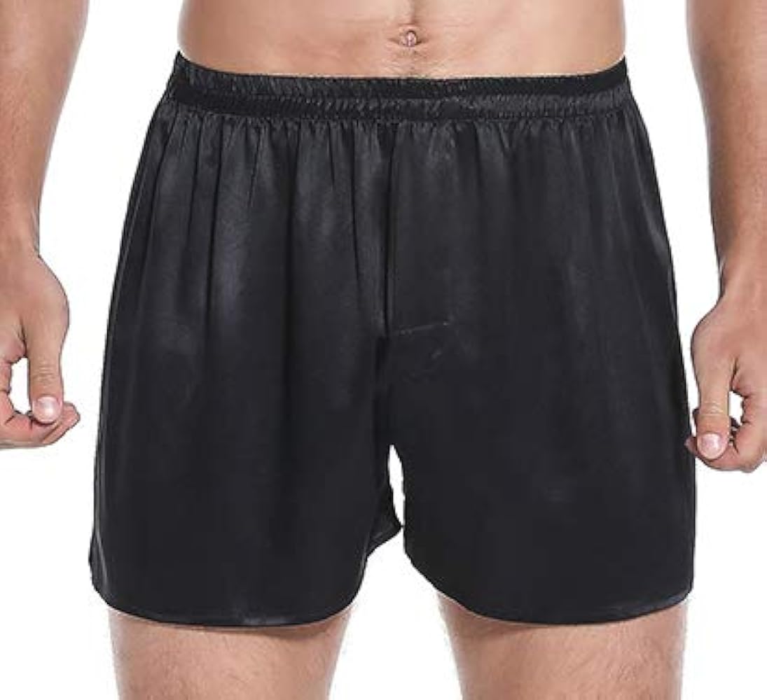 LEPTON 100% 19mm Mulberry Silk Men Boxer Shorts