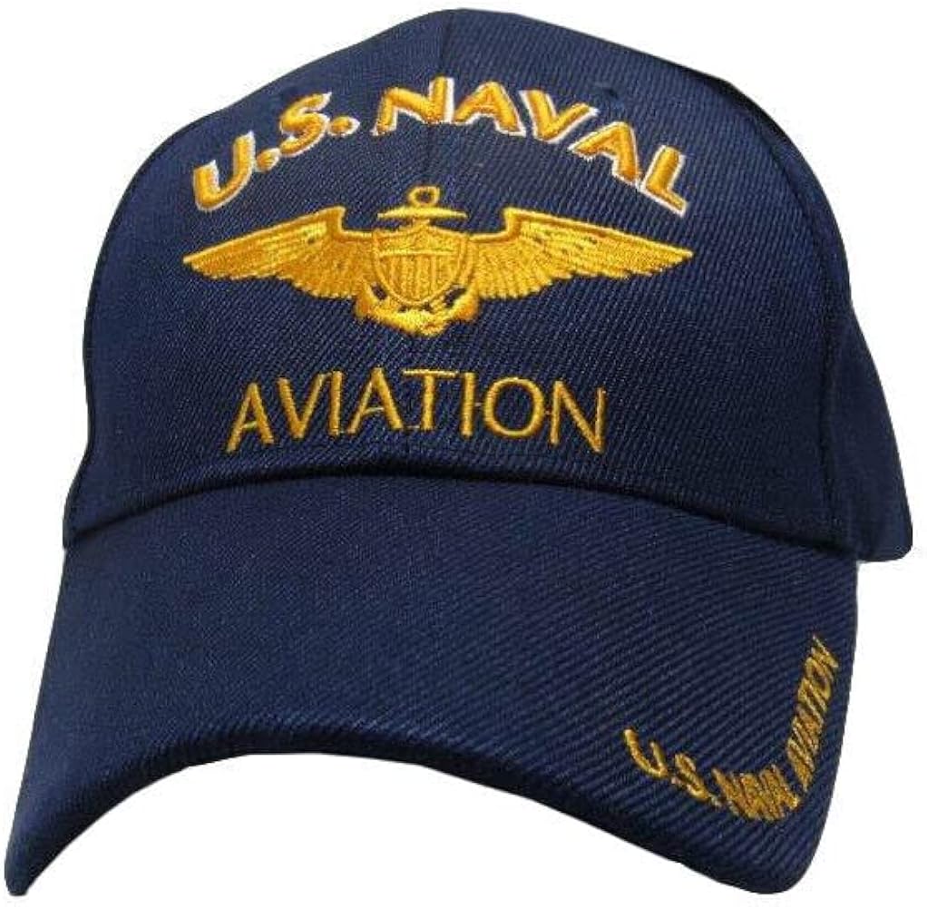 New Blue US Navy Naval Aviation Hat Ball Cap Naval Veteran Military Licensed