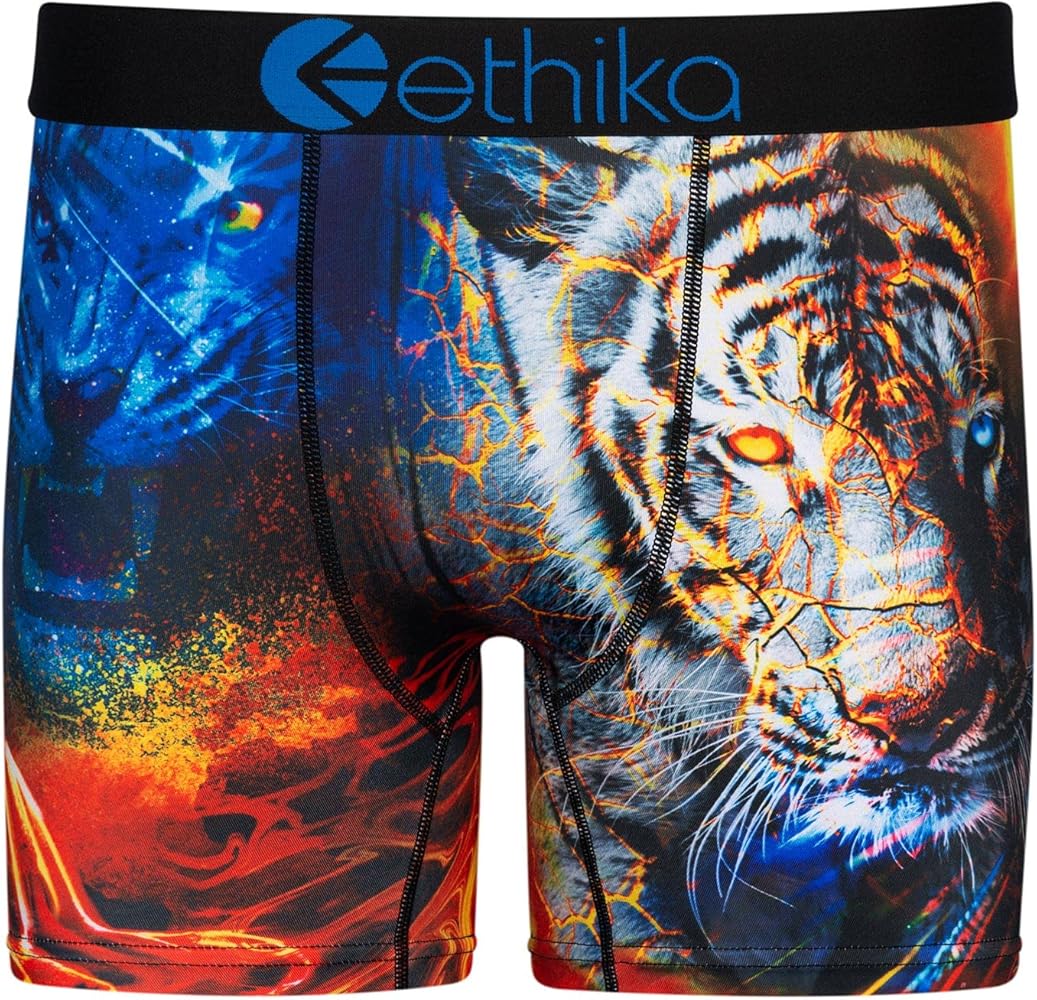 Ethika Mens Mid Boxer Briefs | Spirit Tiger