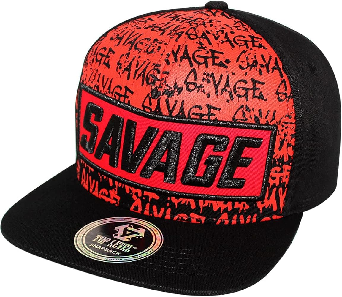 Men's Adjustable Cotton Snapback Cap 9 (N21SVG90 Black)