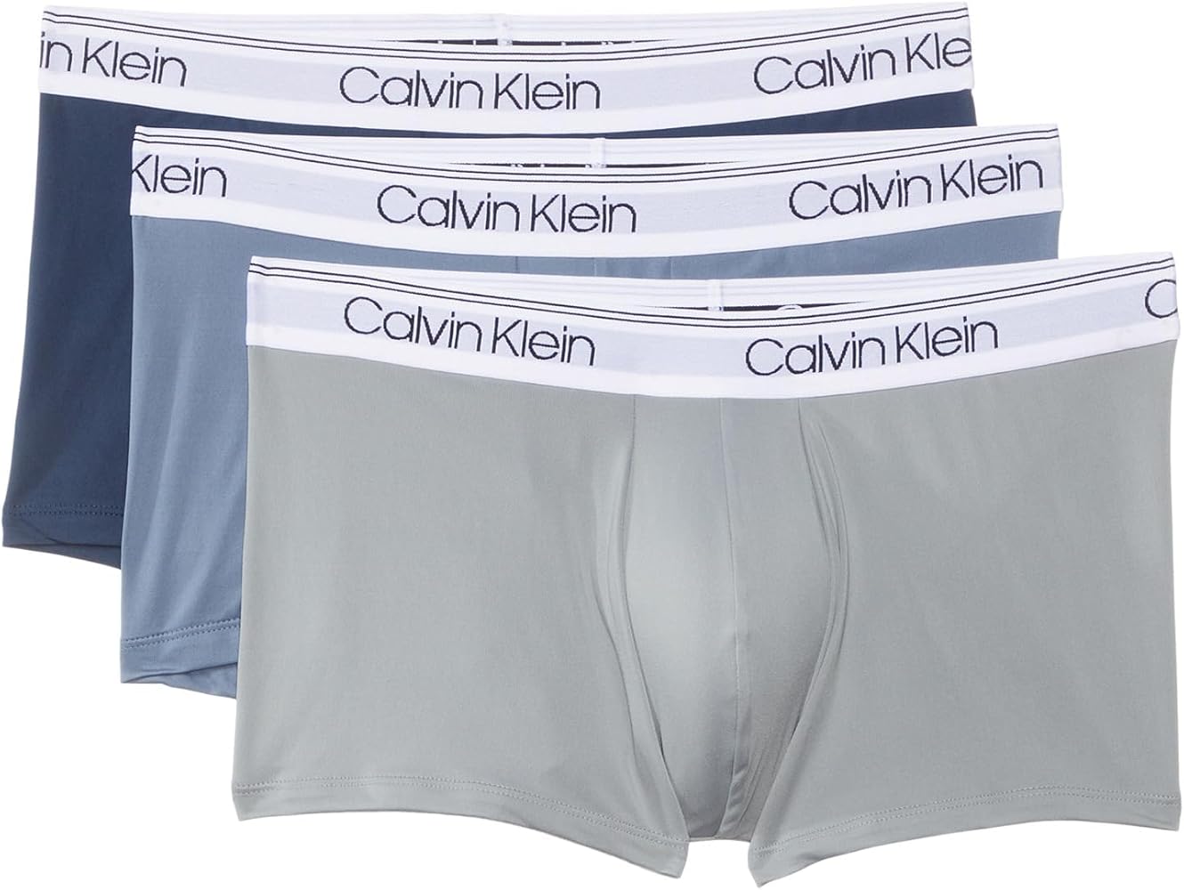 Calvin Klein mens Stretch Microfiber Multipack Low Rise Trunks