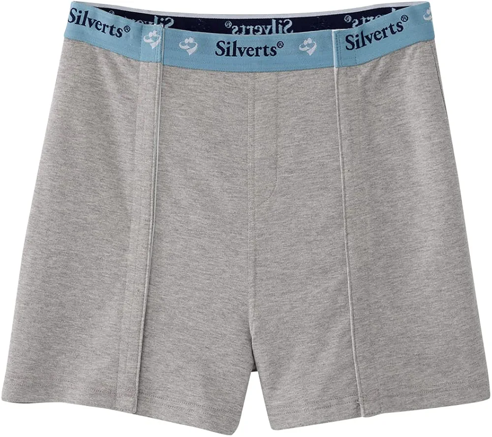 Men’s Open-Front Adaptive Underwear - 3 Pack - Heather Gray MED