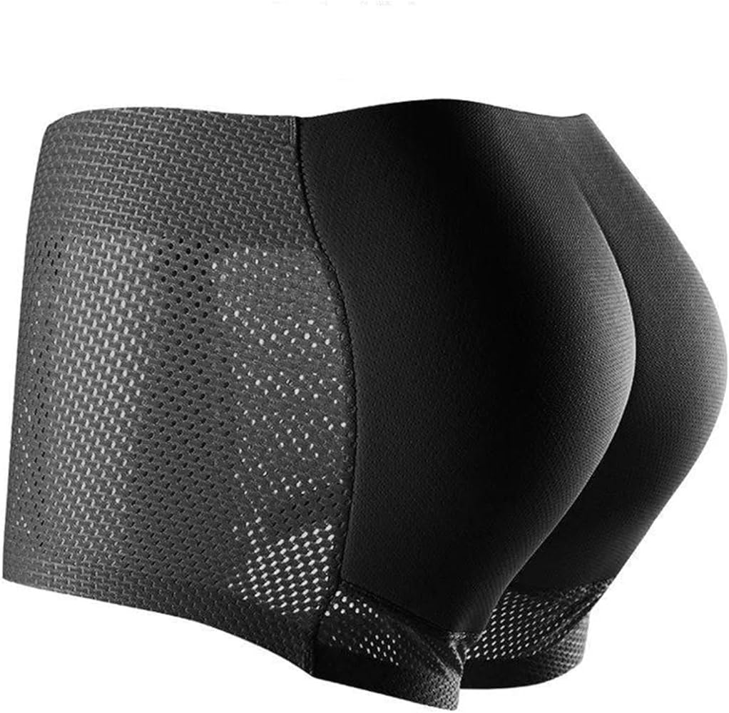 Men's Butt Lifter Panties Padded Boxer Briefs Buttocks Enhancer Sponge Underpants Fake Ass Enlarge Sexy Men Underwear (Color : 688Black, Size : X-Large)