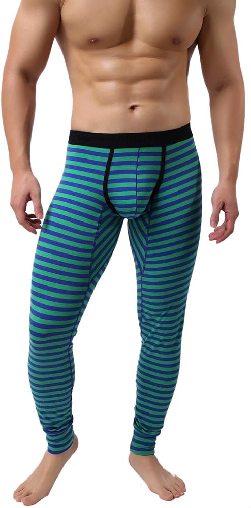 Men’s Cotton Pouch Underwear Long Johns Thermal Pants Bottoms Leggings