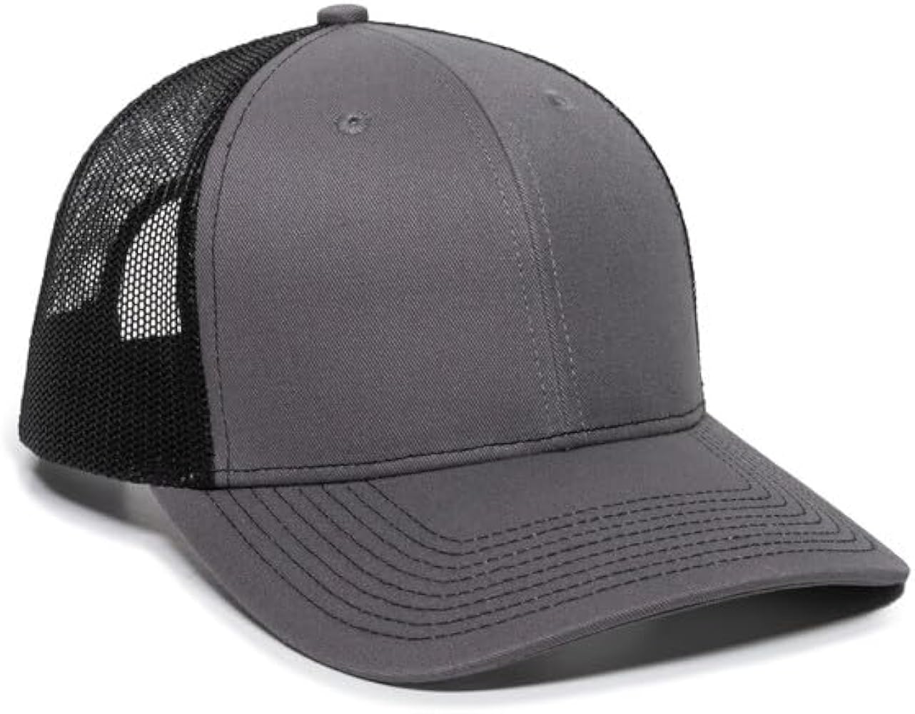 Outdoor Cap Men's Standard mesh Back Ballcap, Char/Black