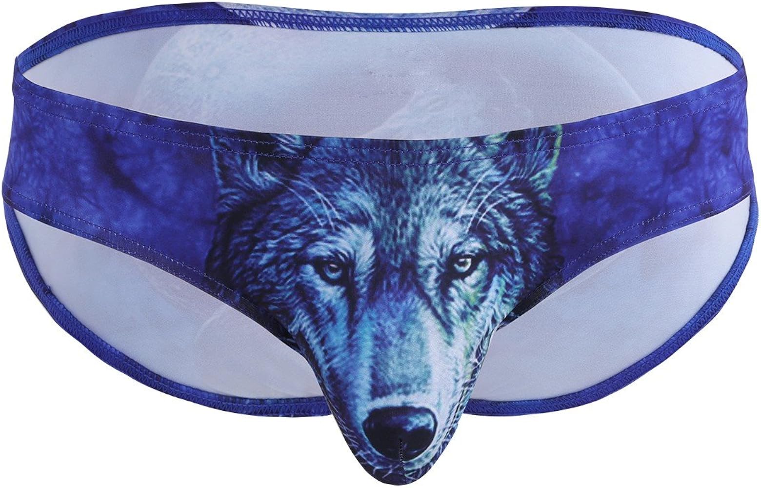 FEESHOW Mens 3D Wolf/Leopard Animal Print Bikini Briefs Funny Underwear Panties