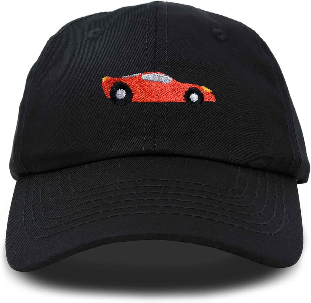 DALIX Race Car Hats Dad Hat Baseball Cap Embroidered Custom Cotton Caps