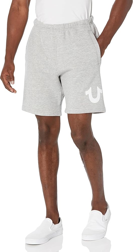 True Religion Men's Relaxed Multi Logo Short