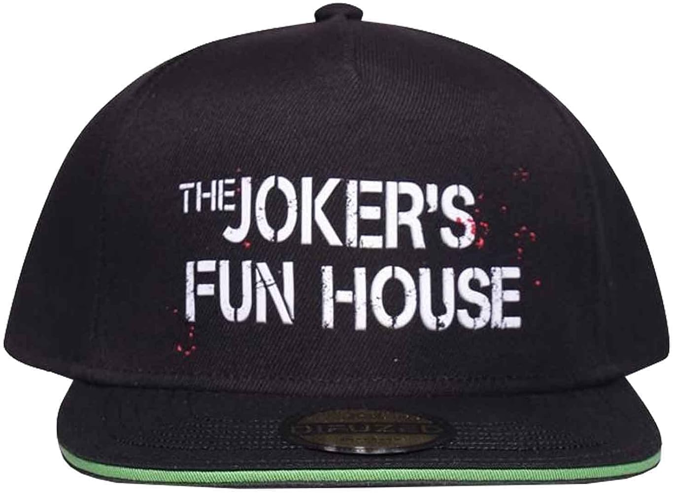 The Joker Baseball Cap Funhouse Logo Official Black Snapback Size One Size