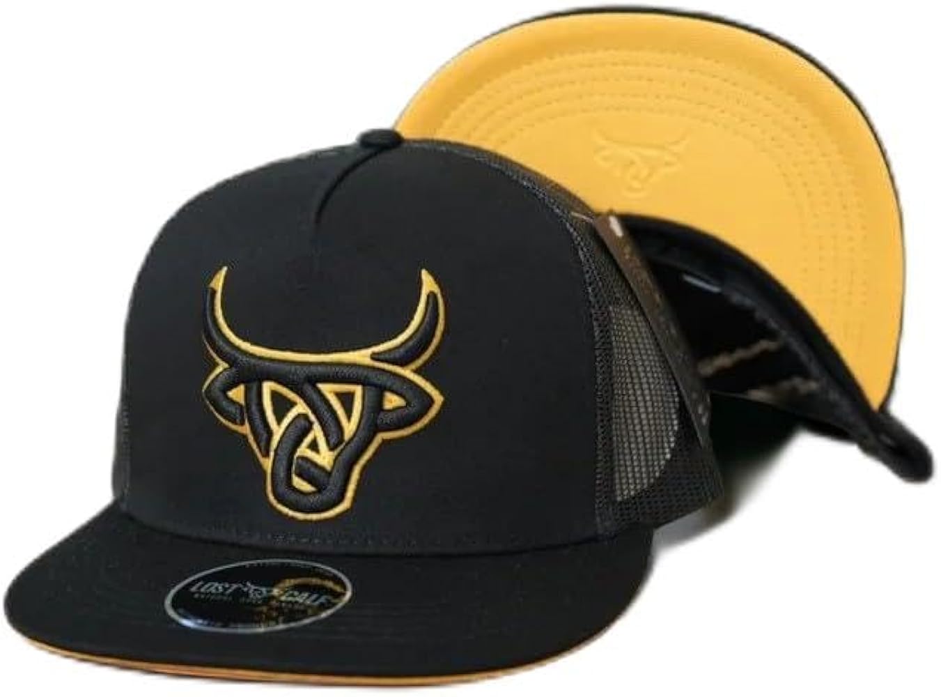 Black Gold 3D Stitch Logo - Hats Cap, One Size-X-Large