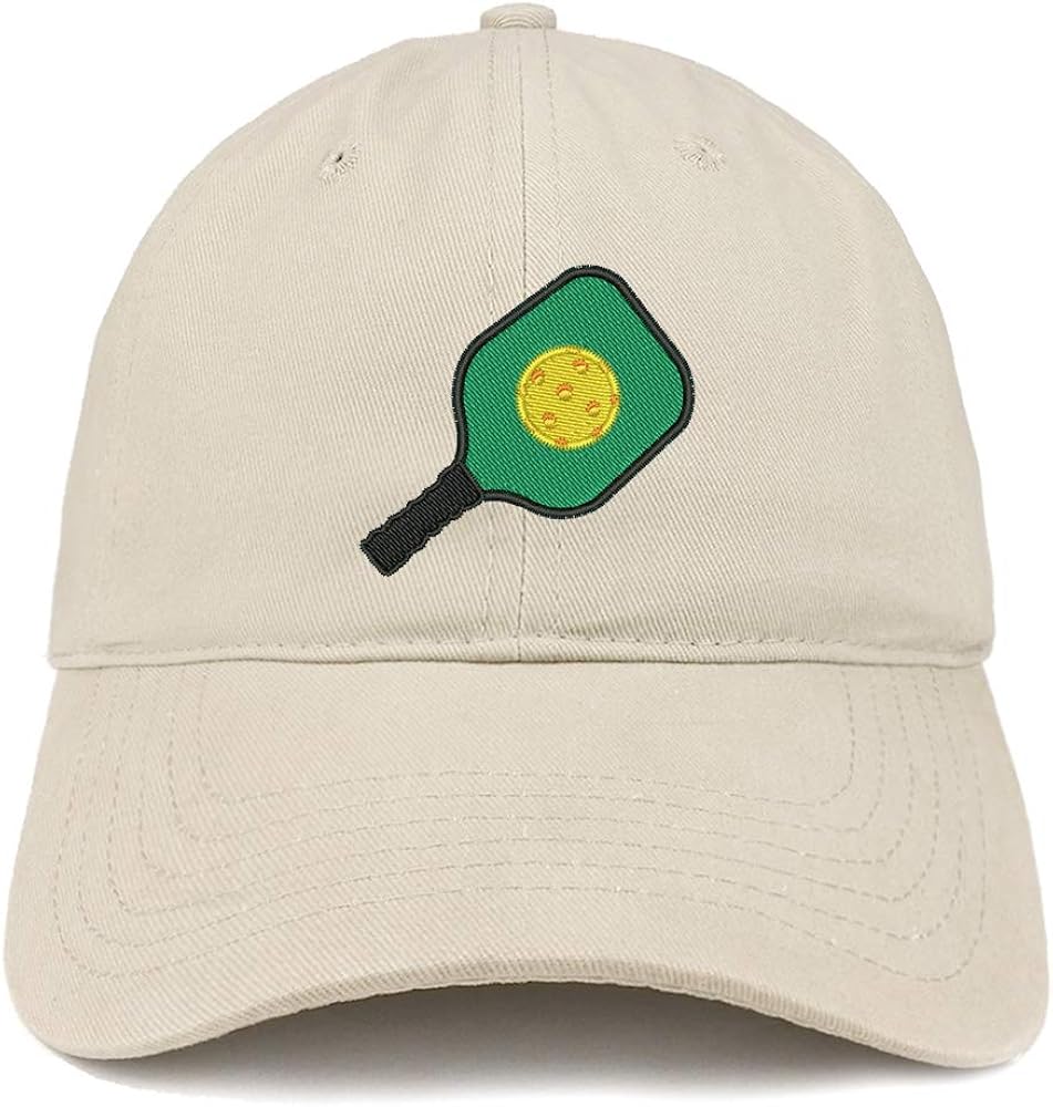 Trendy Apparel Shop Pickleball and Paddle Embroidered Cotton Dad Hat