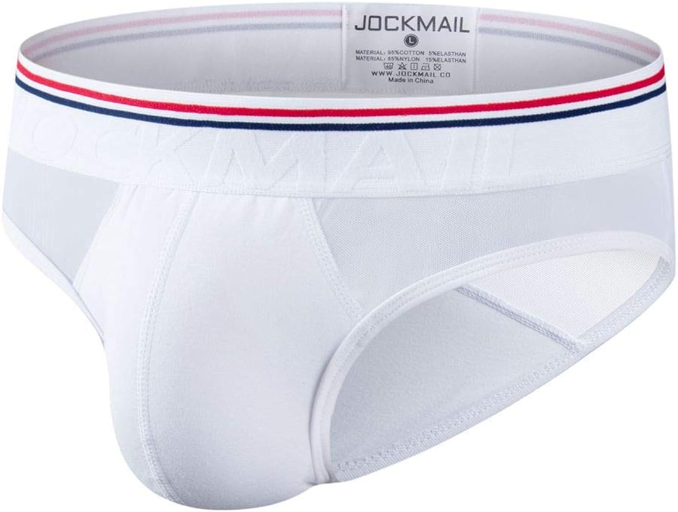 JOCKMAIL Men Briefs Underwear Mesh Soft Cotton Low Rise Men Underwear Briefs