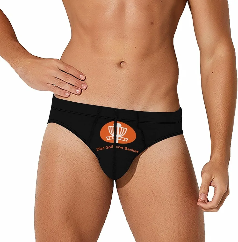 Disc Golf Icon Basket Men's Underwear Briefs Soft Underwear with Stretch Waistband Underpants