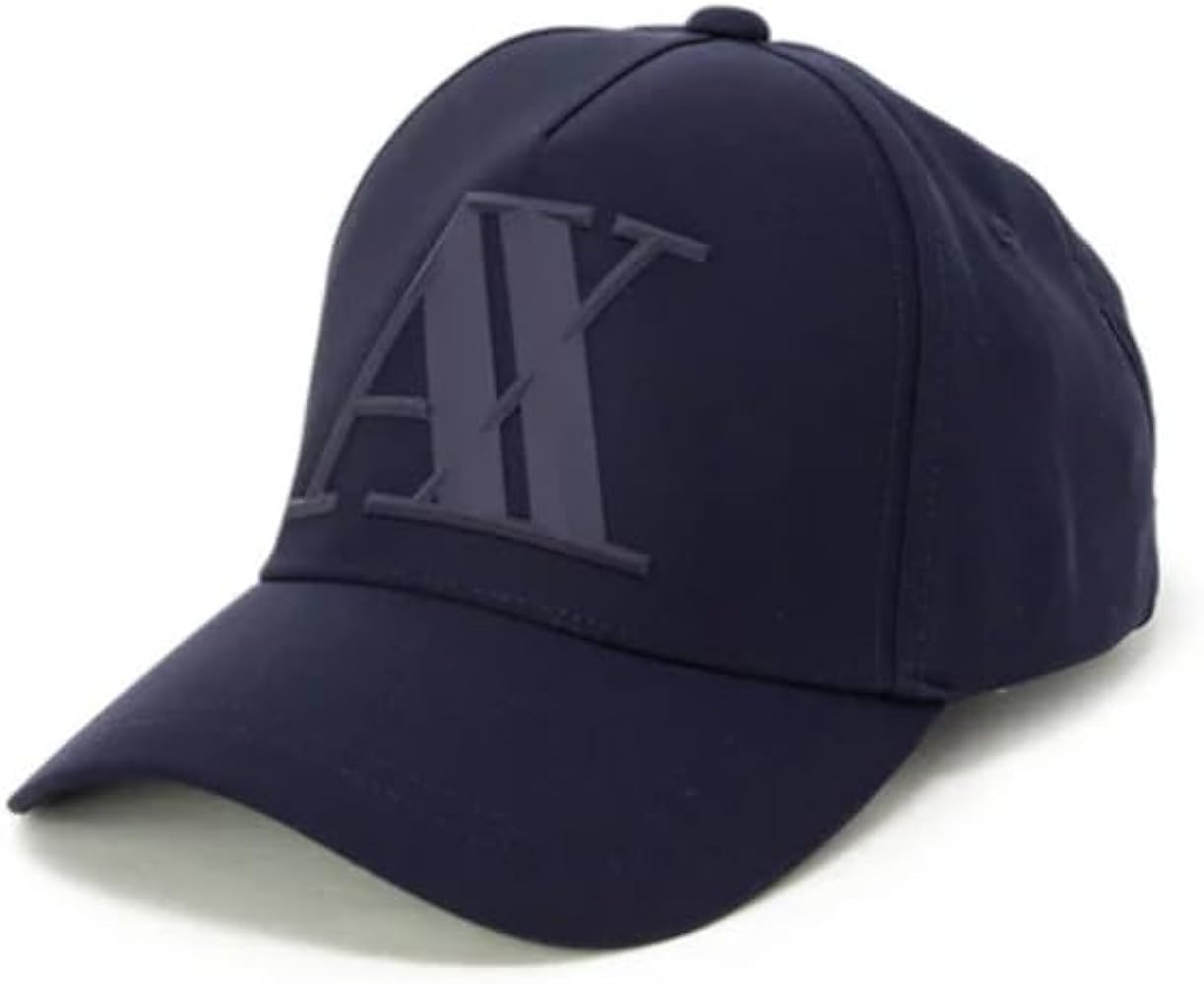 Armani Exchange Men's 3D Rubber Ax Tonal Logo Hat