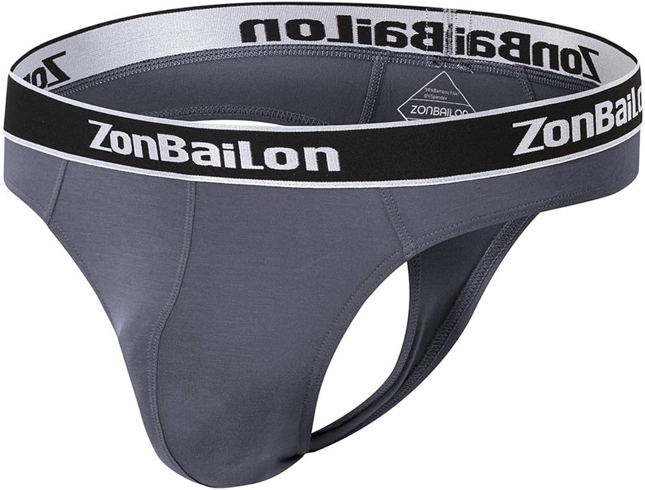 ZONBAILON Male Thong Mens G String Mens Thongs Underwear Sexy G-String T-Back Undie Butt-Flaunting