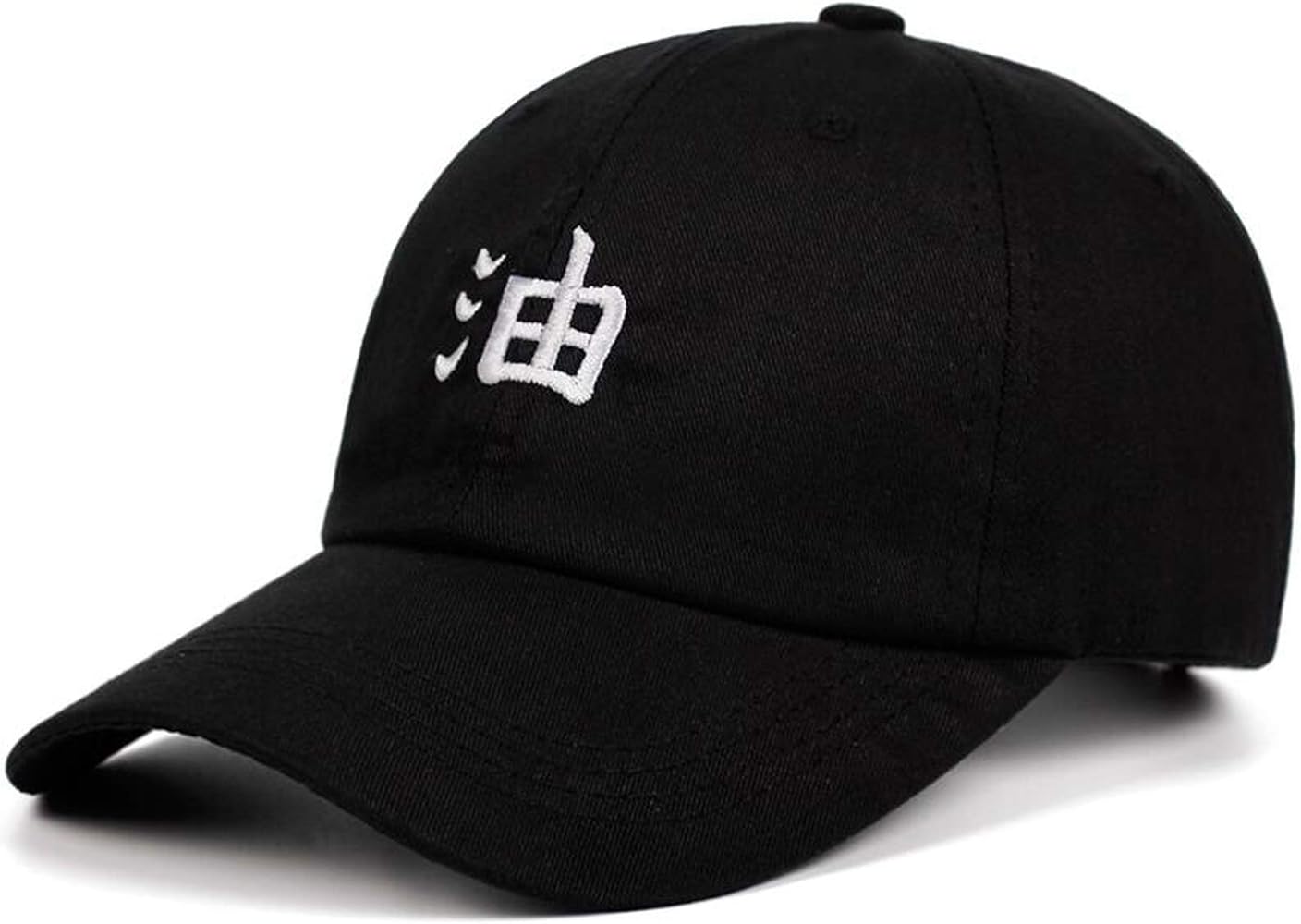 BEABA Jiraiya Adjustable Dad Hat Embroidery Baseball Cap Ero-Sennin Anime Lovers Snapback Caps(Black)